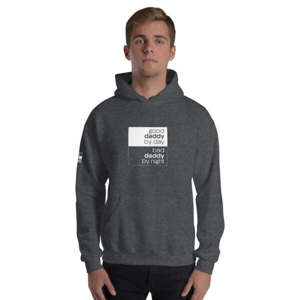 'Good/Bad' White on Dark Hoodie - Image 15