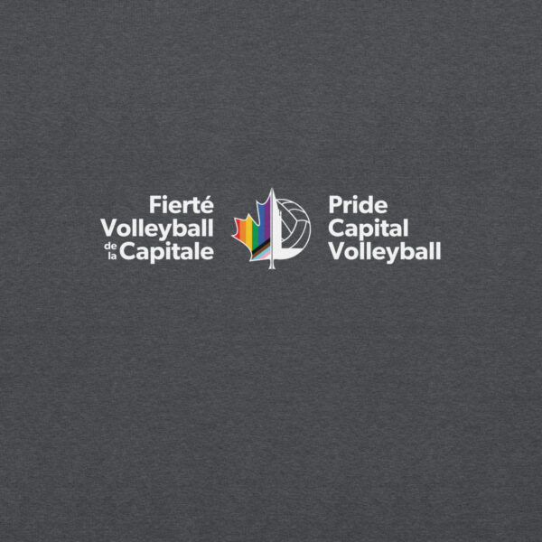 ‘Pride Capital Volleyball’ Colour Logo on Dark Hoodie - Image 14