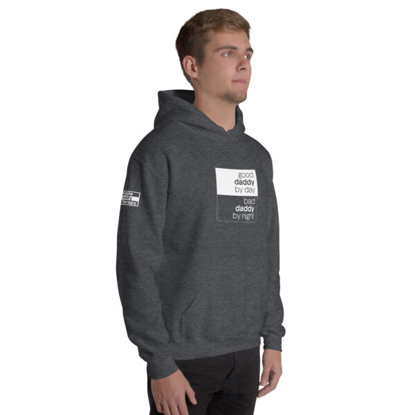 'Good/Bad' White on Dark Hoodie - Image 13