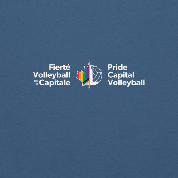 ‘Pride Capital Volleyball’ Colour Logo on Dark Hoodie - Image 17