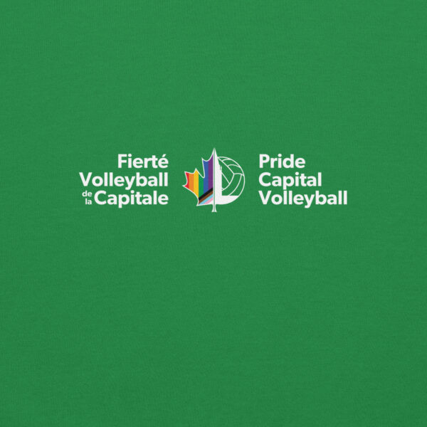 ‘Pride Capital Volleyball’ Colour Logo on Dark Hoodie - Image 20