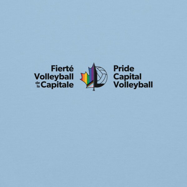 'Pride Capital Volleyball' Colour Logo on Light Hoodie - Image 11