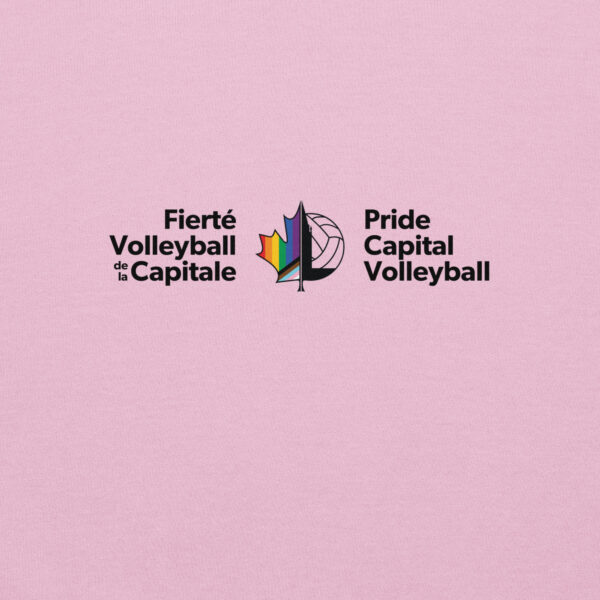 'Pride Capital Volleyball' Colour Logo on Light Hoodie - Image 5