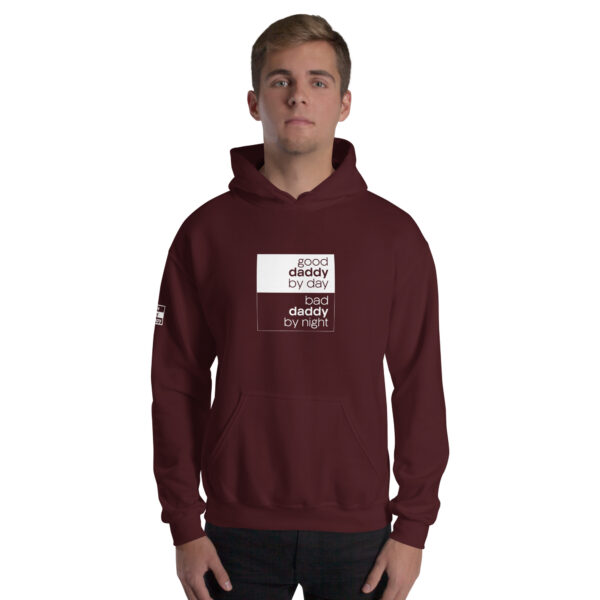 'Good/Bad' White on Dark Hoodie - Image 21