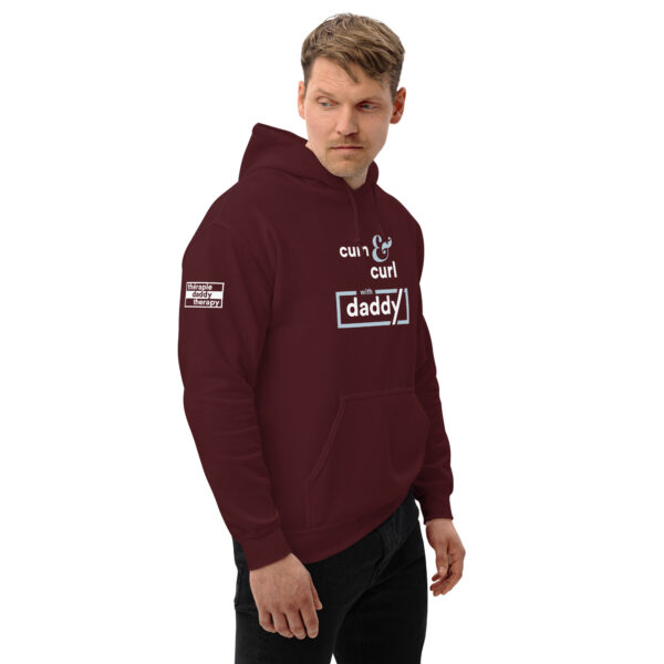 'Cum & Curl' Colour on Dark Hoodie - Image 6