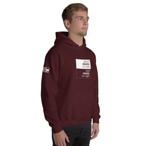 'Good/Bad' White on Dark Hoodie - Image 19