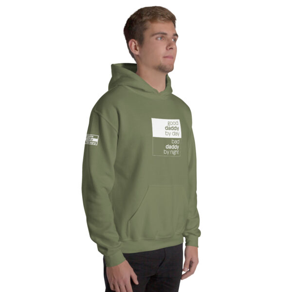 'Good/Bad' White on Dark Hoodie - Image 7