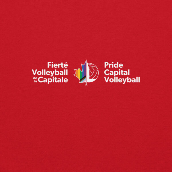 ‘Pride Capital Volleyball’ Colour Logo on Dark Hoodie - Image 11