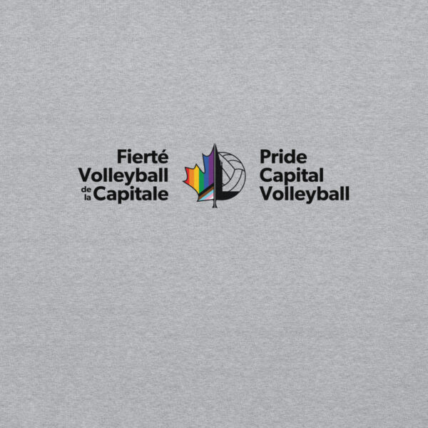 'Pride Capital Volleyball' Colour Logo on Light Hoodie - Image 8