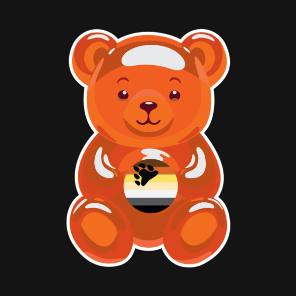 'Bear Gummie' Colour on Dark Polo - Image 5