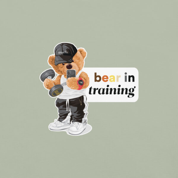 'Bear in Training' Colour on Light T - Image 32