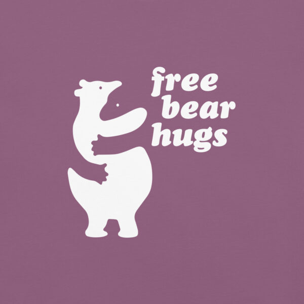 'Free Bear Hugs' White on Dark T - Image 38