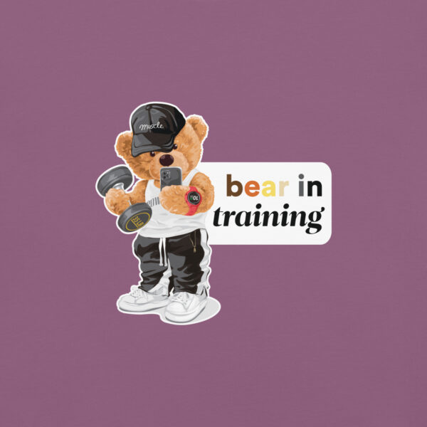 'Bear in Training' Colour on Dark T - Image 14