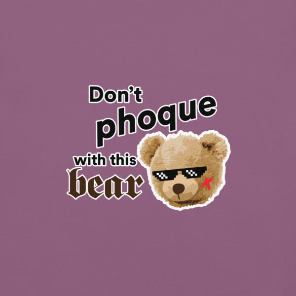 ‘Don’t Phoque w/Bear’ Colour on Dark T - Image 8