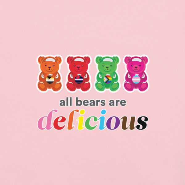 'Bears Are Delicious' Colour on Light T - Image 5