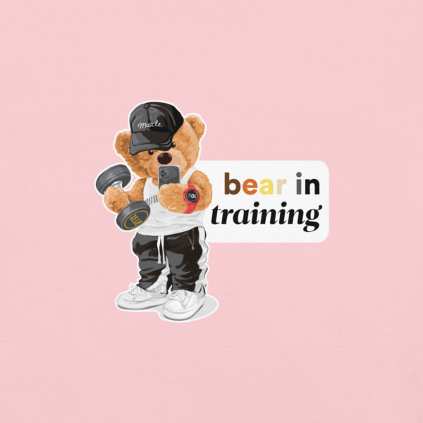 'Bear in Training' Colour on Light T - Image 8