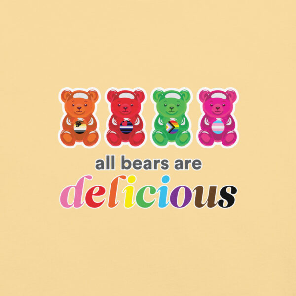 'Bears Are Delicious' Colour on Light T - Image 14