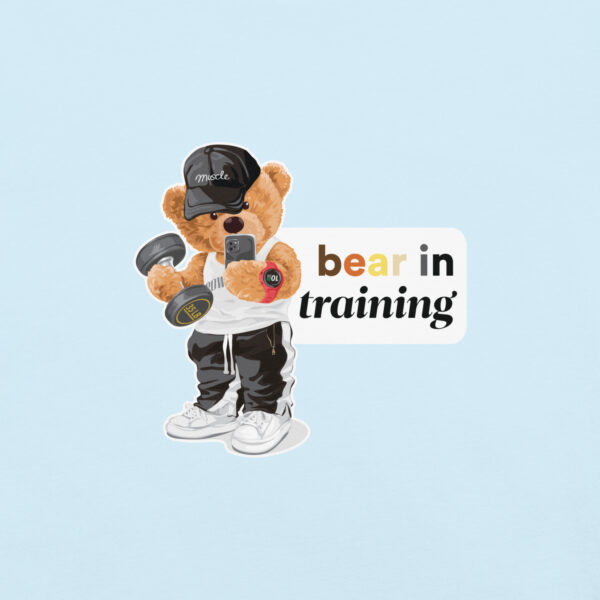 'Bear in Training' Colour on Light T - Image 26