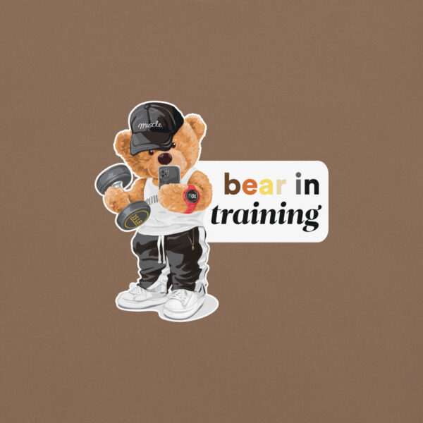 'Bear in Training' Colour on Dark T - Image 32