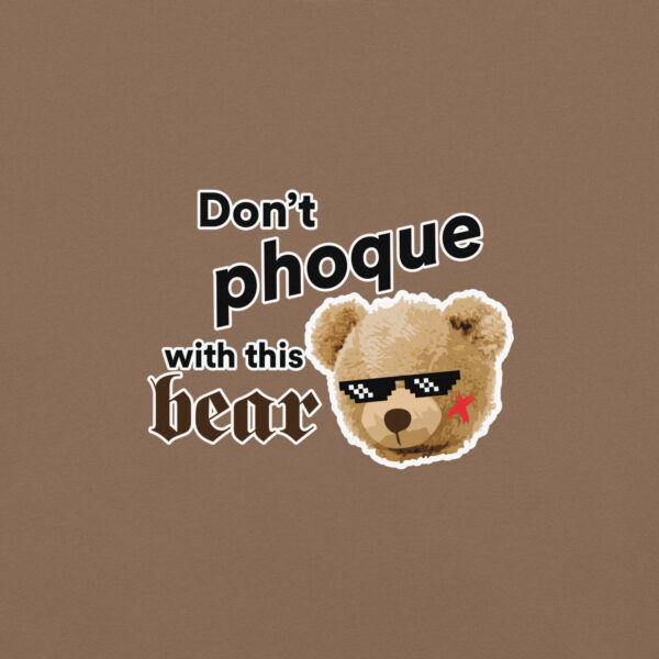 ‘Don’t Phoque w/Bear’ Colour on Dark T - Image 38