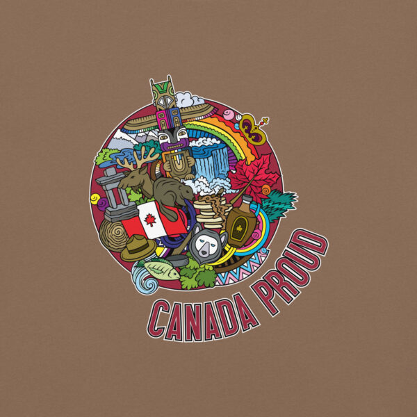 'Canada Proud' Colour on Dark T - Image 32