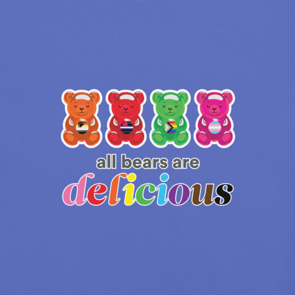 'Bears Are Delicious' Colour on Dark T - Image 14