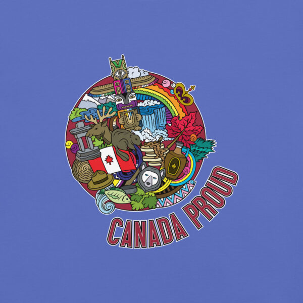 'Canada Proud' Colour on Dark T - Image 23