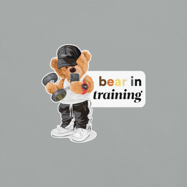 'Bear in Training' Colour on Light T - Image 29