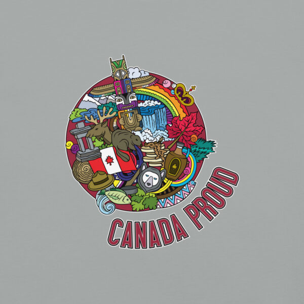 'Canada Proud" Colour on Light T - Image 35