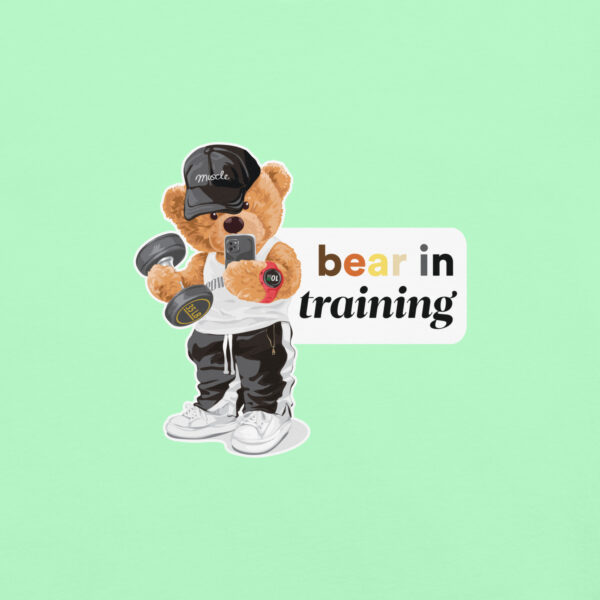 'Bear in Training' Colour on Light T - Image 20