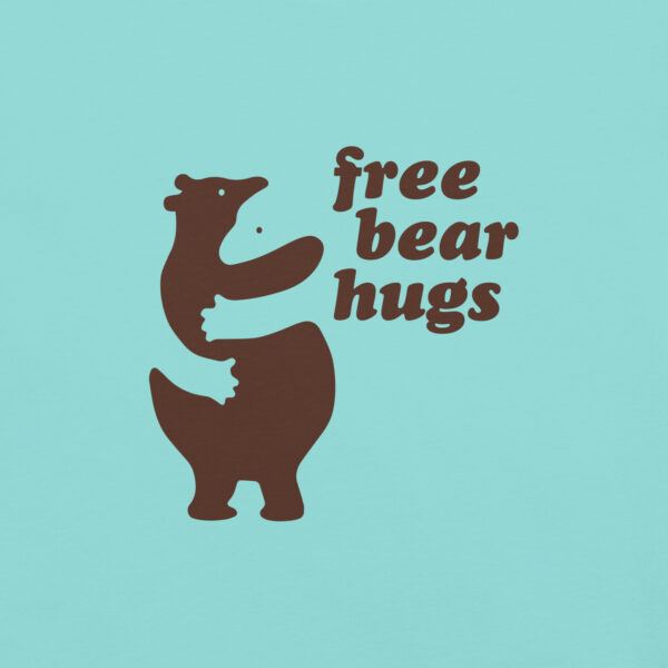 'Free Bear Hugs' Colour on Light T - Image 8