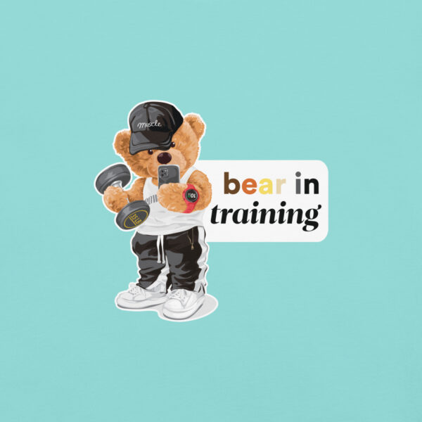 'Bear in Training' Colour on Light T - Image 23