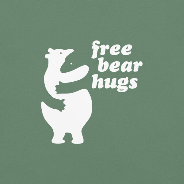 'Free Bear Hugs' White on Dark T - Image 23