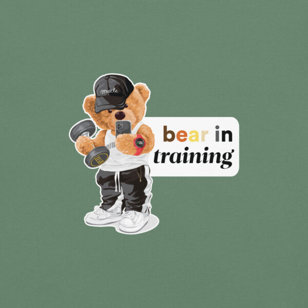 'Bear in Training' Colour on Dark T - Image 29