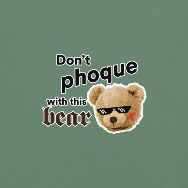 ‘Don’t Phoque w/Bear’ Colour on Dark T - Image 23