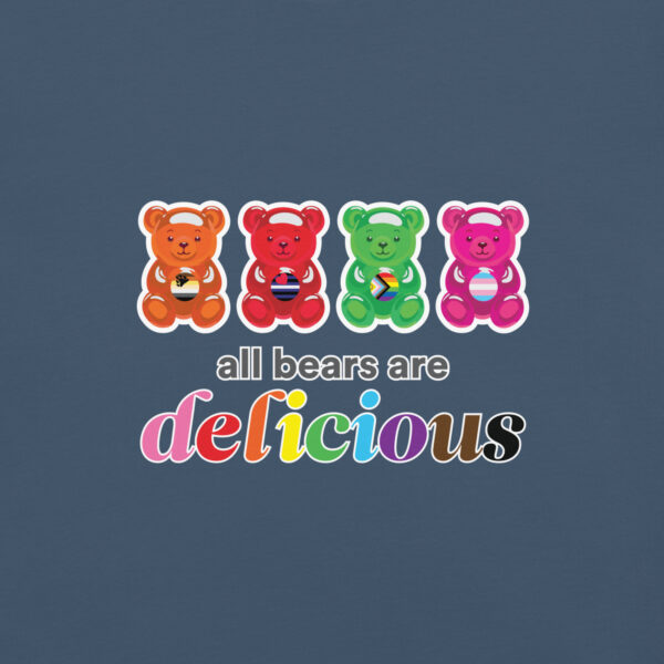 'Bears Are Delicious' Colour on Dark T - Image 17