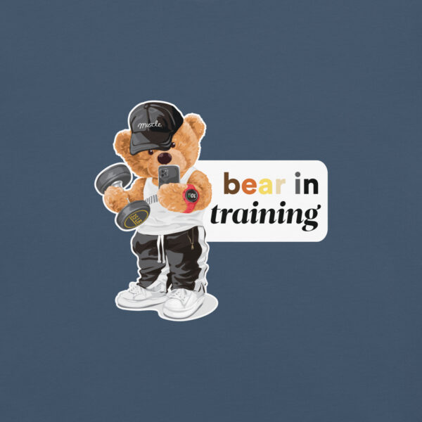 'Bear in Training' Colour on Dark T - Image 8