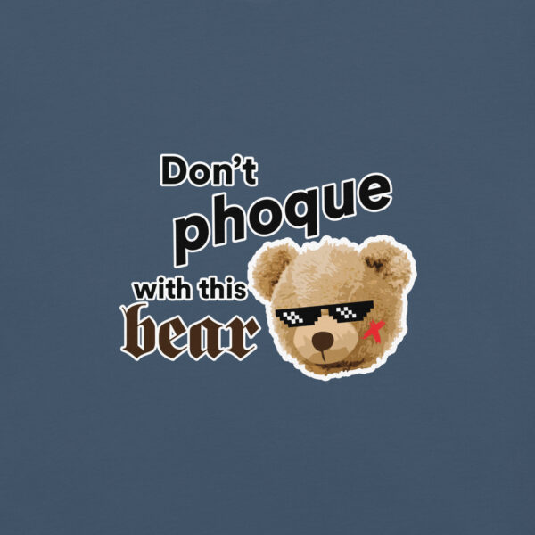 ‘Don’t Phoque w/Bear’ Colour on Dark T - Image 5