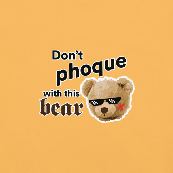 ‘Don’t Phoque w/Bear’ Colour on Dark T - Image 20