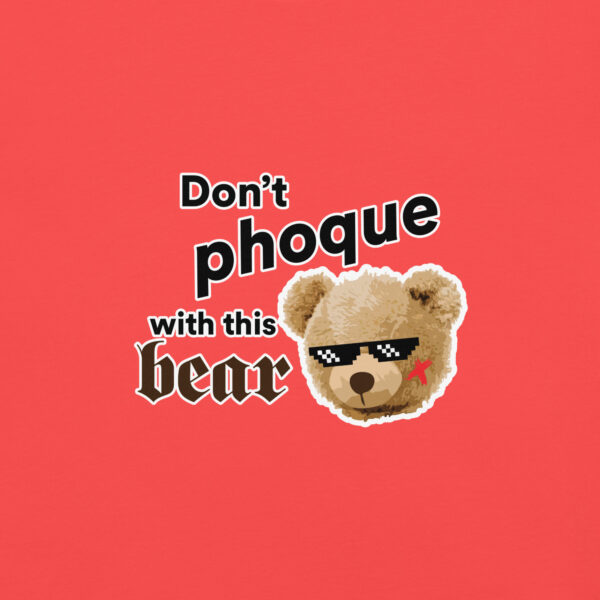 ‘Don’t Phoque w/Bear’ Colour on Dark T - Image 17