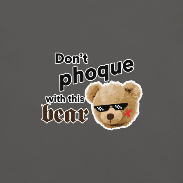 ‘Don’t Phoque w/Bear’ Colour on Dark T - Image 35