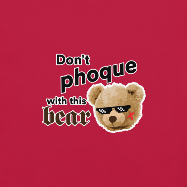 ‘Don’t Phoque w/Bear’ Colour on Dark T - Image 14