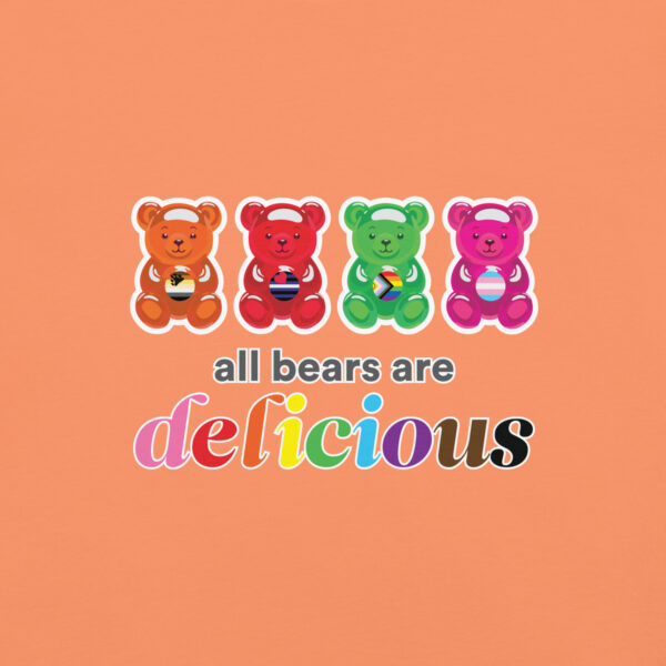 'Bears Are Delicious' Colour on Light T - Image 11