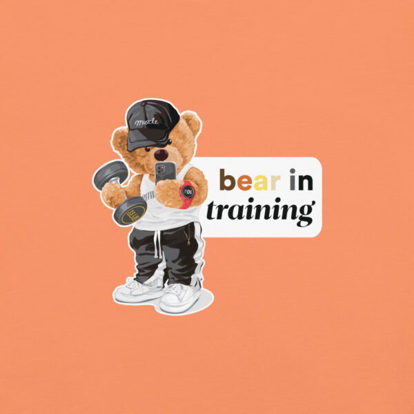 'Bear in Training' Colour on Light T - Image 14