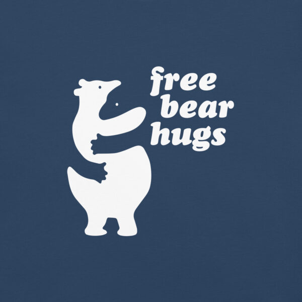 'Free Bear Hugs' White on Dark T - Image 35