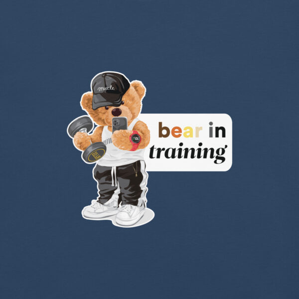 'Bear in Training' Colour on Dark T - Image 11