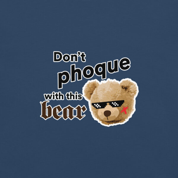 ‘Don’t Phoque w/Bear’ Colour on Dark T - Image 2