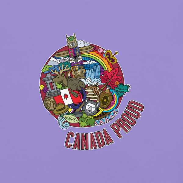 'Canada Proud" Colour on Light T - Image 8