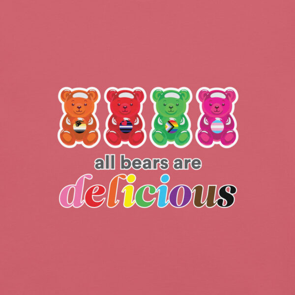 'Bears Are Delicious' Colour on Light T - Image 8