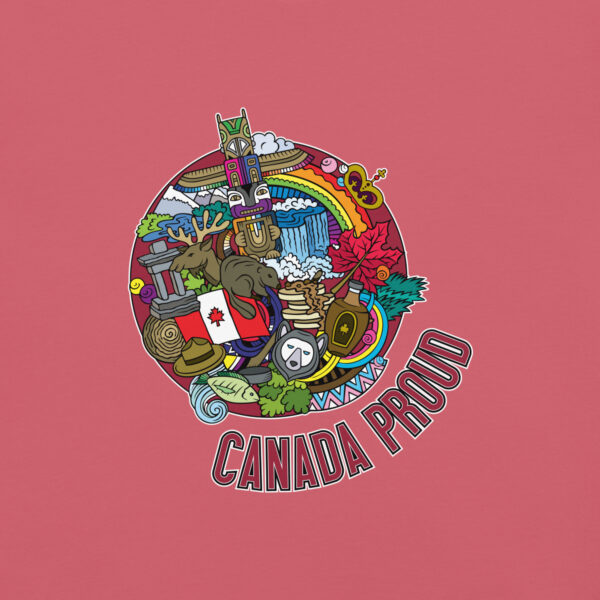 'Canada Proud" Colour on Light T - Image 14